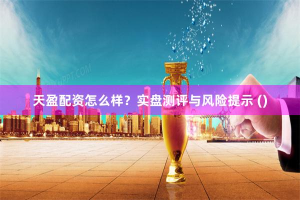 天盈配资怎么样？实盘测评与风险提示 ()